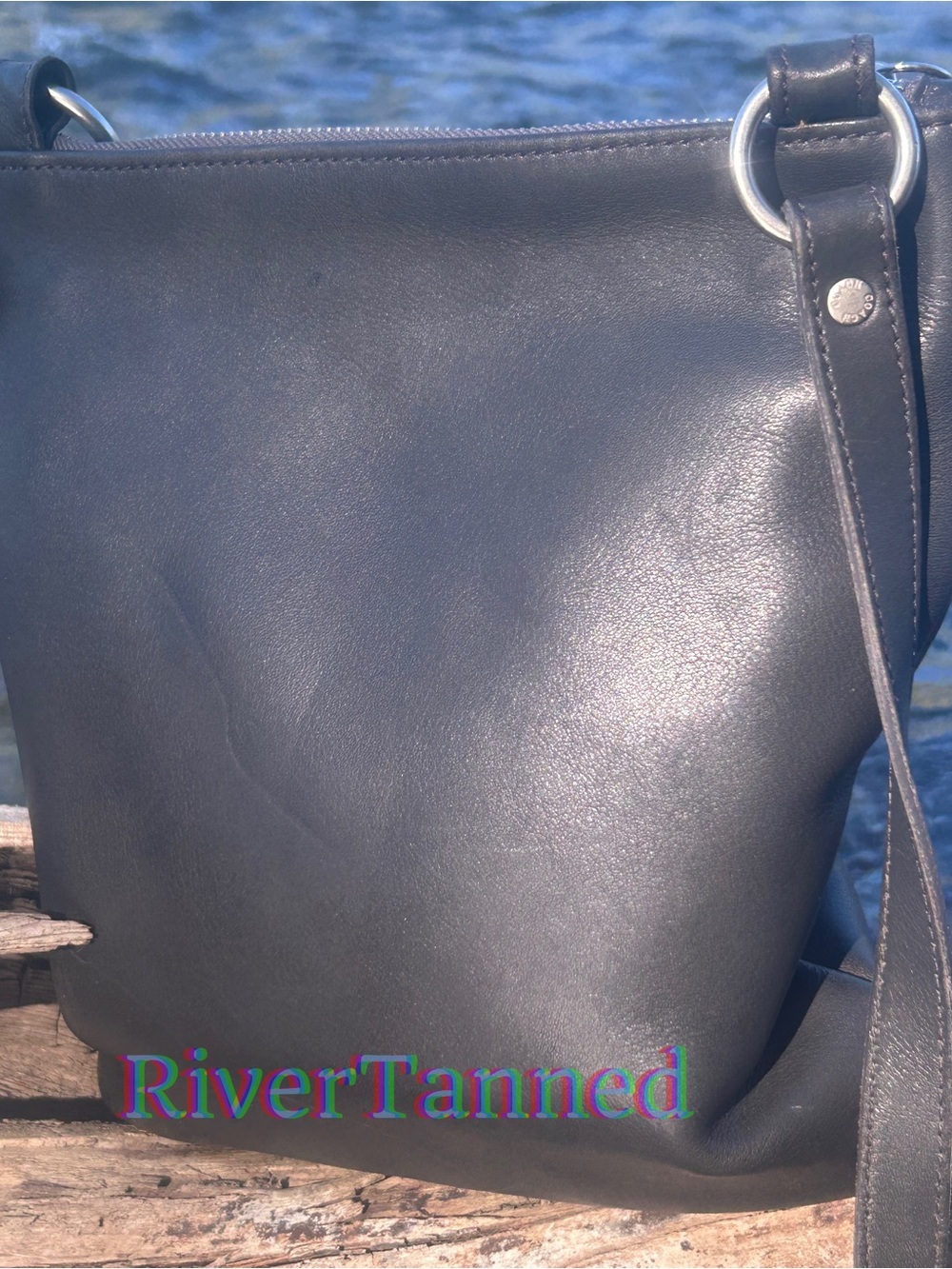 Vintage Coach 9457 Gray Chelsea Slim Saddle Bag Made in the United States 🇺🇸